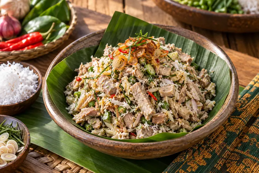 Lawar Babi Putih — meat-lovers-menu