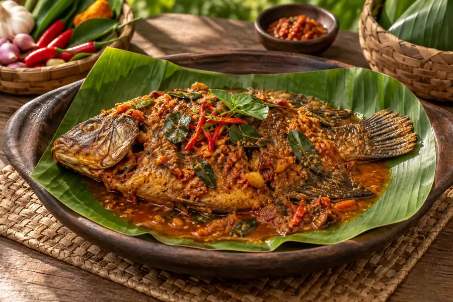 Mujair Nyat-Nyat — Kintamani-Style Spiced Tilapia
